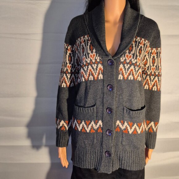 DOCKERS stylish Long sweater, button front, large pockets, Large NWT - Picture 10 of 16